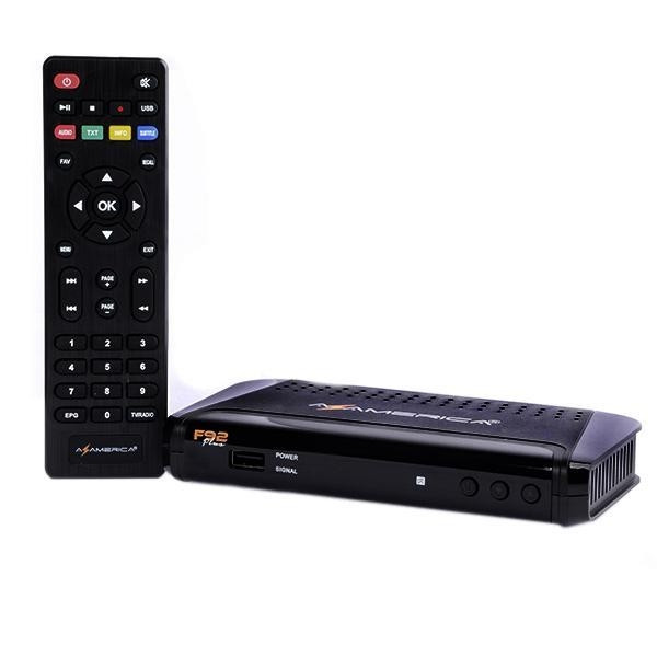 Receptor FTA Azamerica F92 Plus Full HD com Wi-Fi/USB/HDMI Bivolt 
